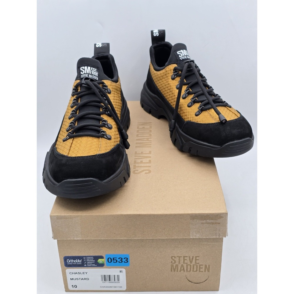 Steve Madden Men's Chasely Sneaker, Mustard, 10 M - Store Model‎ - See Pics
